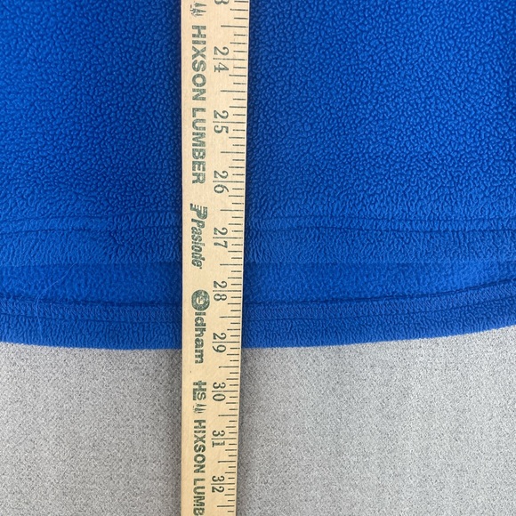 Peak Season Kansas Jayhawks Girl's XL Quarter-Zip Blue Sweatshirt - Picture 3 of 7